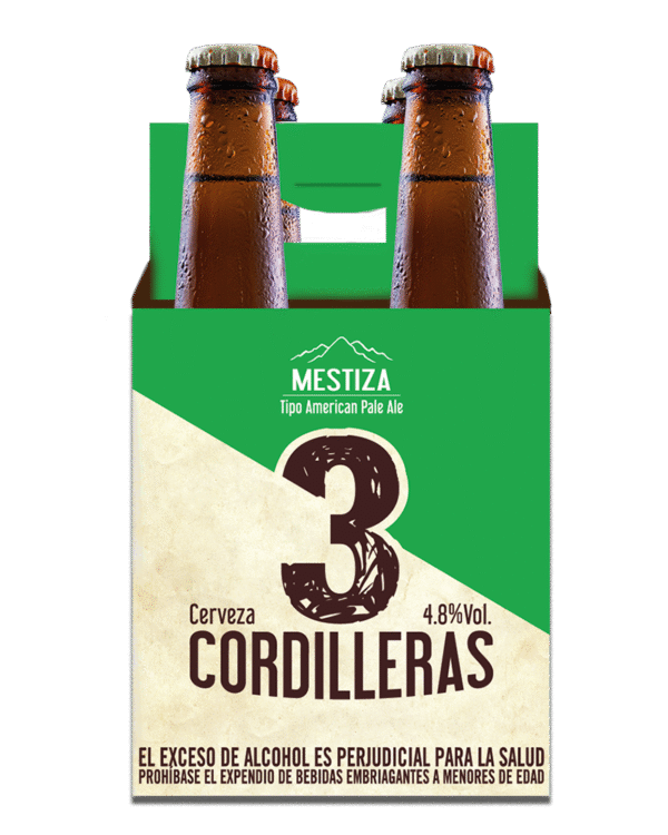 Cervezas 3 Cordilleras Mestiza 4 Und 300ml