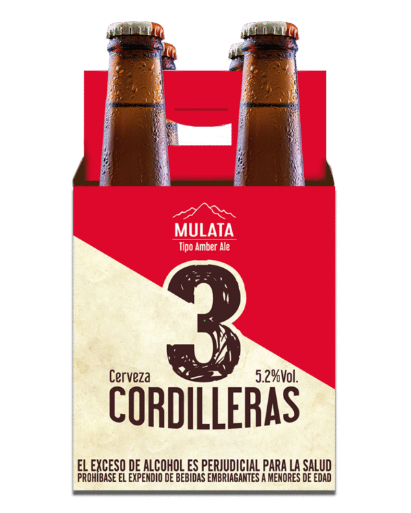 Cervezas 3 Cordilleras Mulata 4 Und 300ml