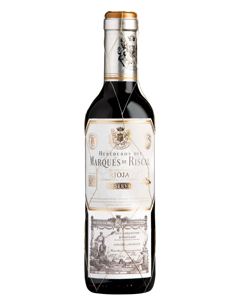 Vino tinto español Herederos Del Marques De Riscal Reserva Rioja 375ml