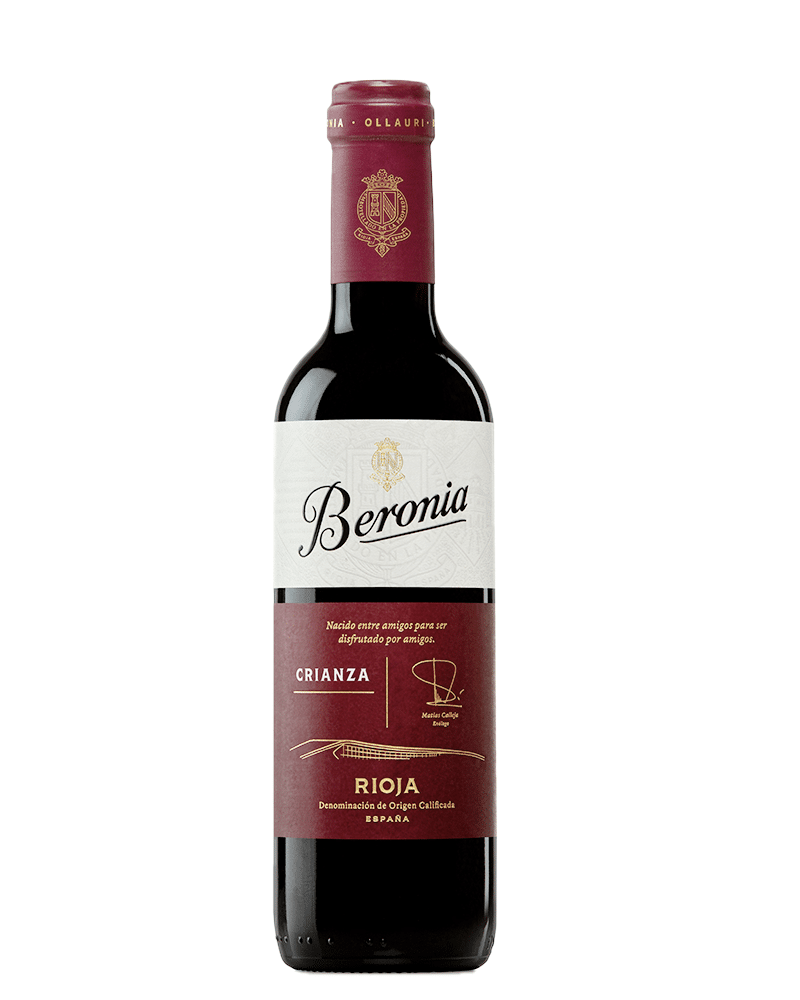 Vino tinto español Beronia Crianza 375ml