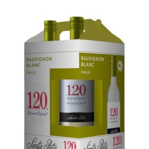 Vino Blanco Chileno Santa Rita 120 Sauvignon Blanc 4x187ml