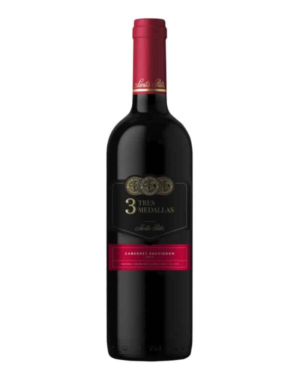 Vino tinto chileno Santa Rita Tres Medallas Cabernet Sauvignon 750ml
