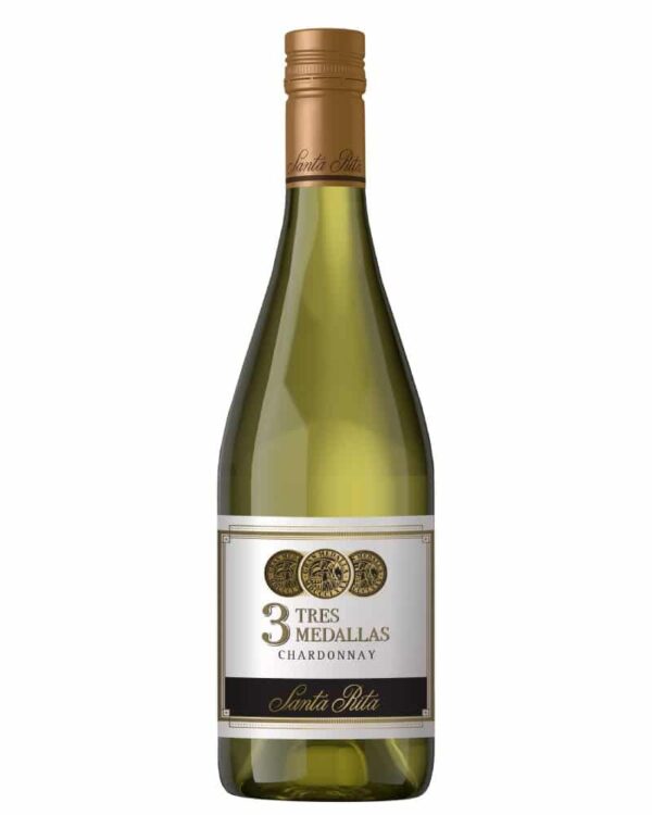 Vino blanco chileno Santa Rita Tres Medallas Chardonnay 750ml