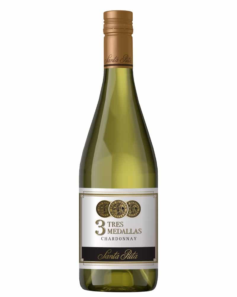 Vino blanco chileno Santa Rita Tres Medallas Chardonnay 750ml