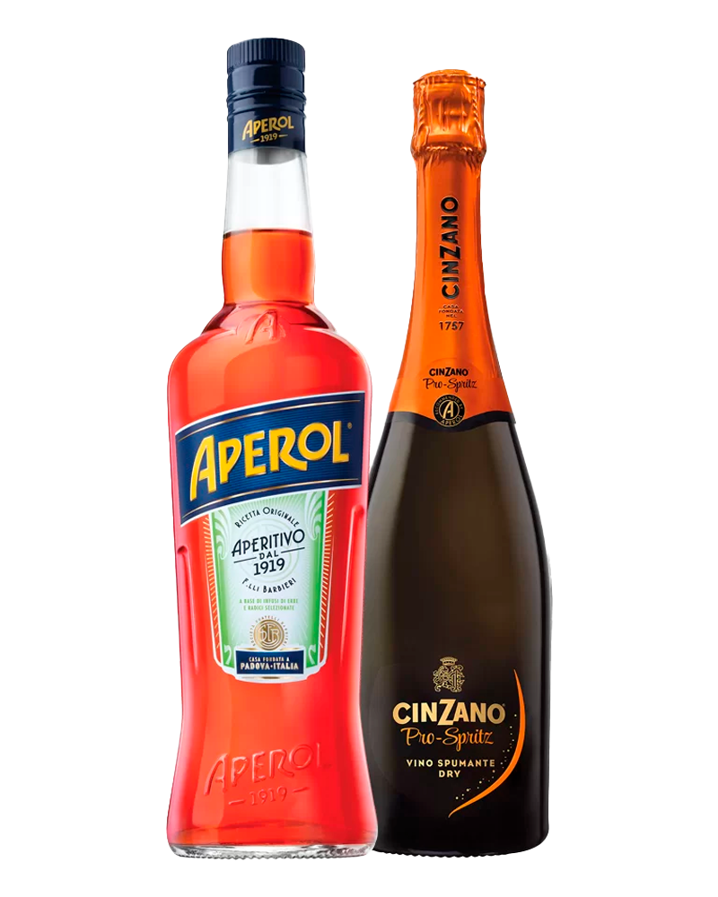 Combo Aperitivo Aperol 750ml + Vino espumoso Cinzano Pro-Spritz 750ml