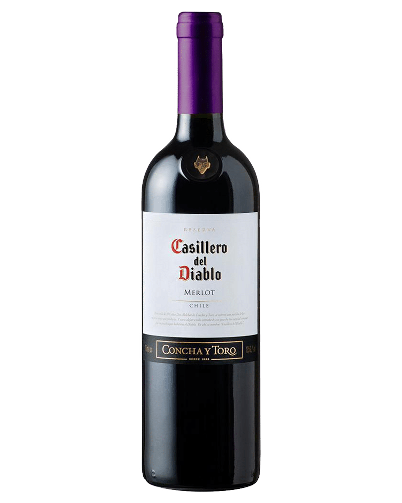 Vino tinto chileno Concha Y Toro Casillero Del Diablo Merlot 750ml