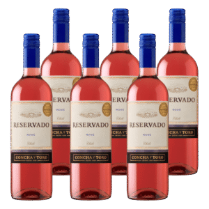 Vino rosado chileno Concha Y Toro Reservado Rose 6 Und X 750ml