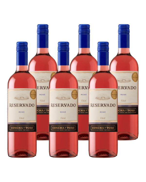 Vino rosado chileno Concha Y Toro Reservado Rose 6 Und X 750ml