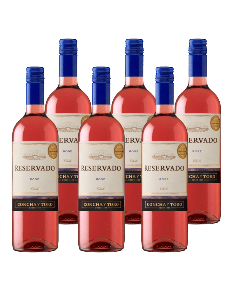 Vino rosado chileno Concha Y Toro Reservado Rose 6 Und X 750ml