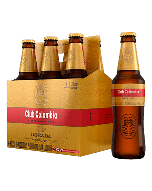 Cervezas Club Colombia Dorada 6 Und 330ml