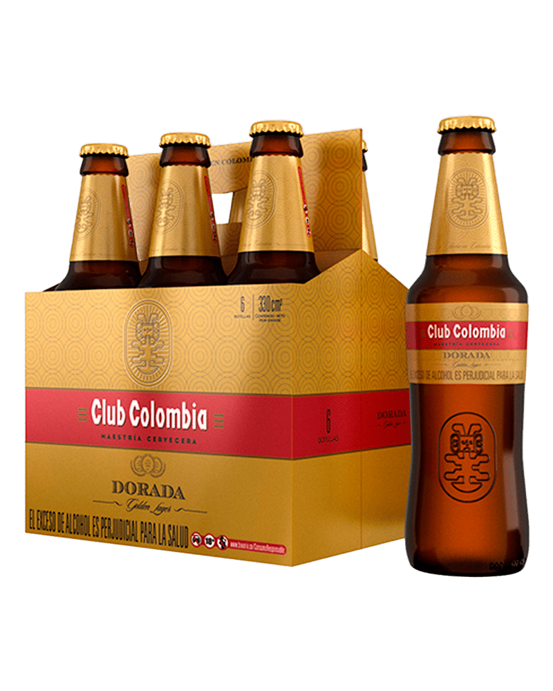 Cervezas Club Colombia Dorada 6 Und 330ml