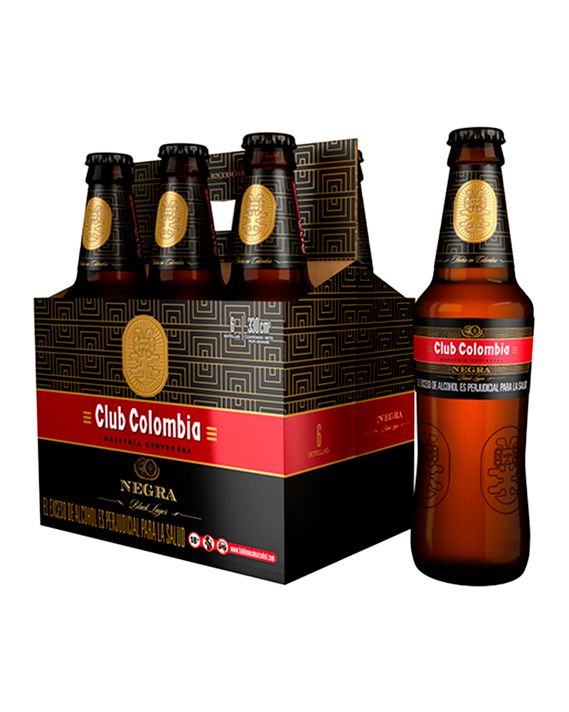 Cervezas Club Colombia Negra 6 Und 330ml