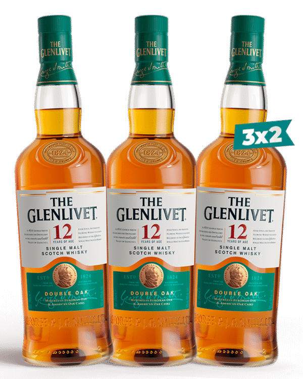 Combo Whisky Whisky The Glenlivet 12 Años 700ml Pague 2 Lleve 3