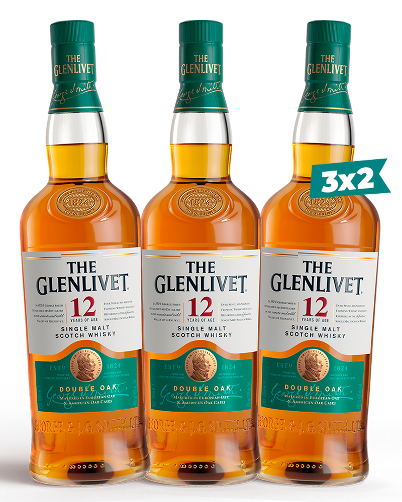 Combo Whisky Whisky The Glenlivet 12 Años 700ml Pague 2 Lleve 3