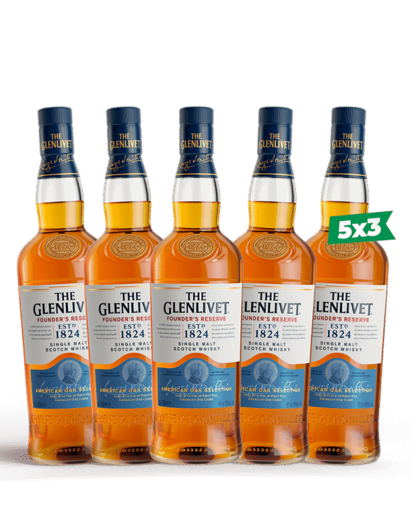 Combo Whisky The Glenlivet Founders 700ml Pague 3 Lleve 5
