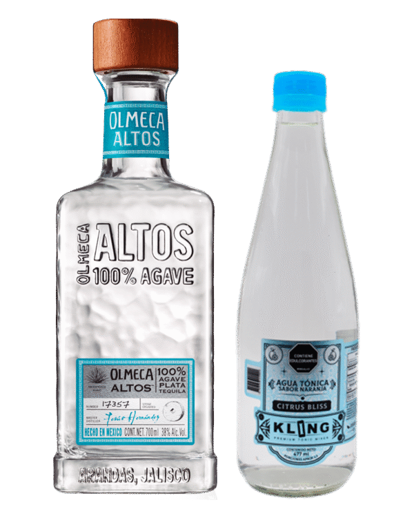 Combo Tequila Altos Plata 700ml y Tonic Water Kling Citrus Premium 477ml