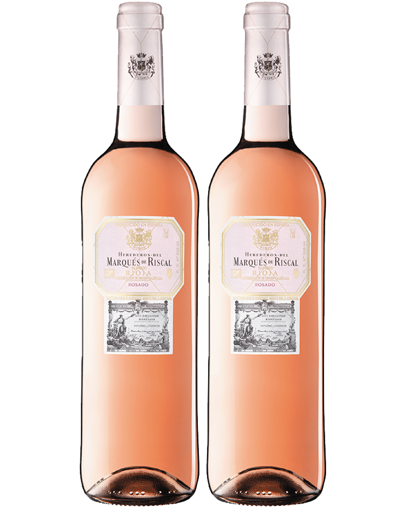 Combo Vino rosado español Herederos Del Marques De Riscal Rose 750ml X 2 Und