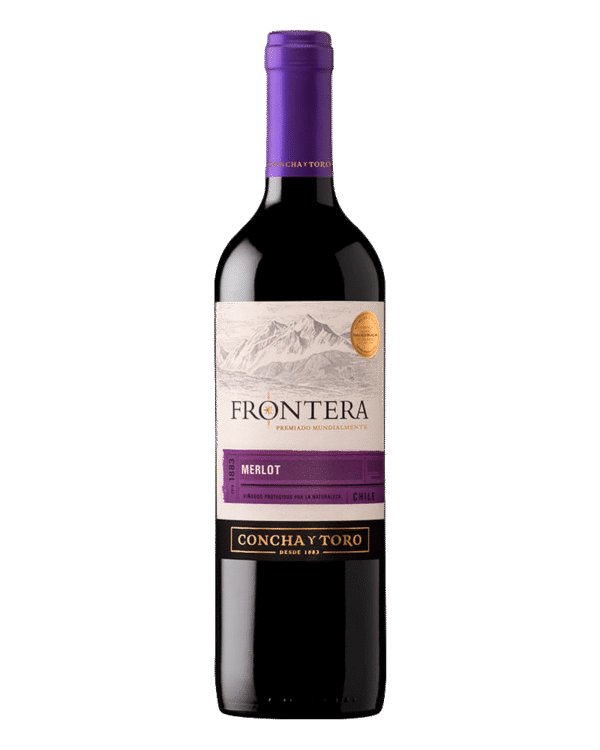 Vino tinto chileno Concha Y Toro Frontera Merlot 750ml