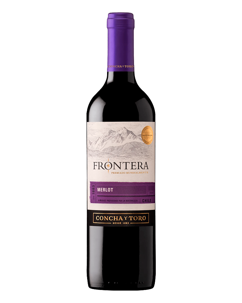 Vino tinto chileno Concha Y Toro Frontera Merlot 750ml