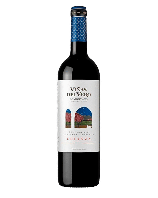 Vino tinto español Cabernet Sauvignon Tempranillo Viñas del Vero Crianza 750ml