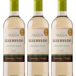 Vino blanco chileno Concha Y Toro Reservado Sauvignon Blanc 3 Und X 750ml