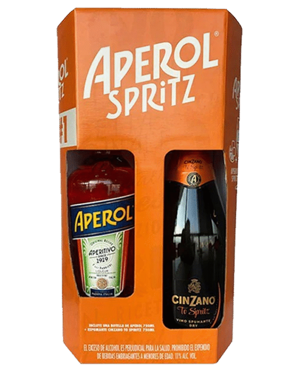 Vap Aperitivo Aperol 750ml + Vino espumoso Cinzano Pro-Spritz 750ml