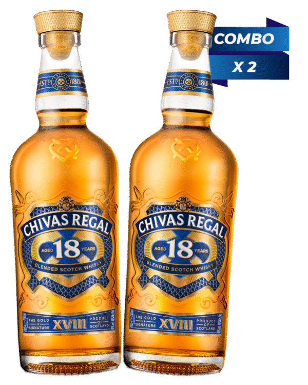 Combo Whisky Chivas Regal 18 Años 700ml X 2 Und