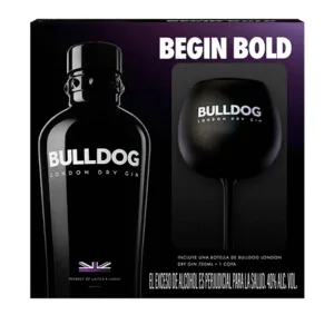 Vap Ginebra Bulldog 750ml + Copa